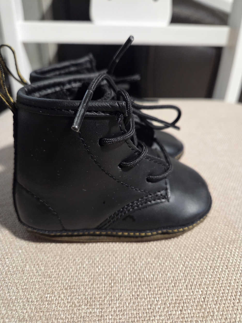 Dr. Martens Kids Black Lace-Up Mini Boots